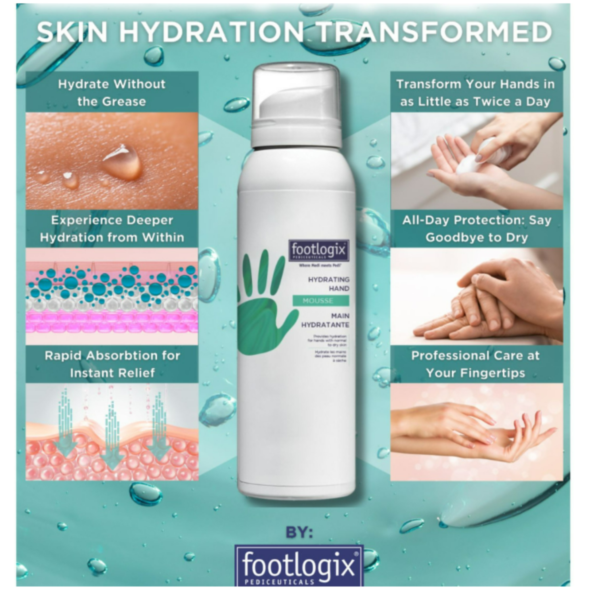 Footlogix® Hydraterende Hand Mousse 125ml