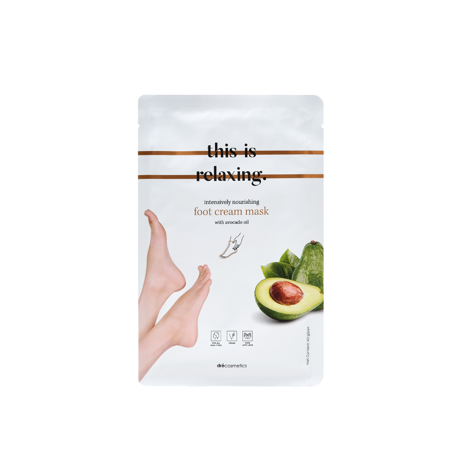 this is relaxing.' voetmasker (1 stuk)