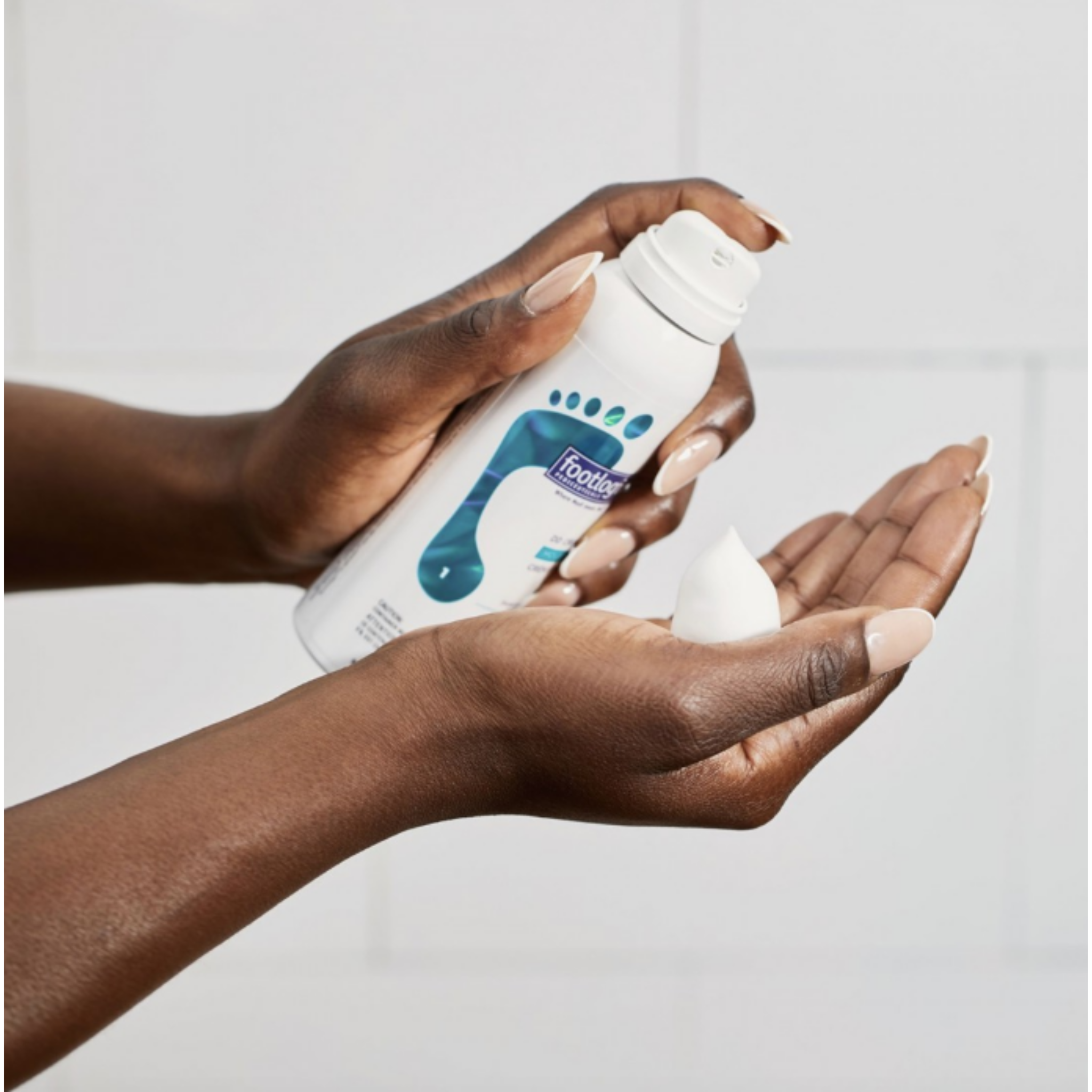 Footlogix voetverzorging product in gebruik