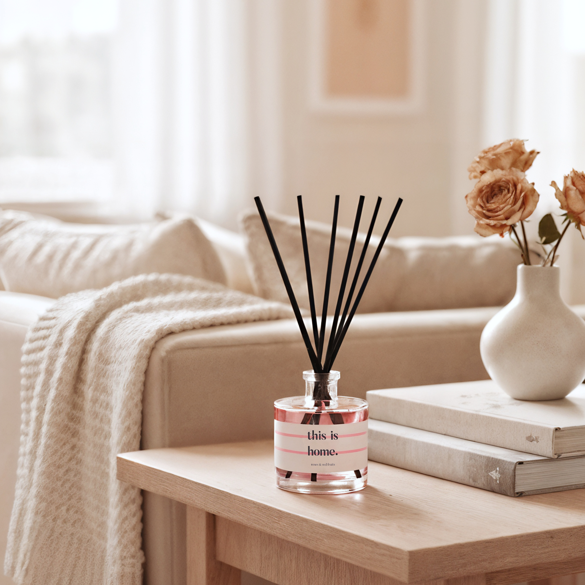 This is home -  Geurstokjes  (Roze)