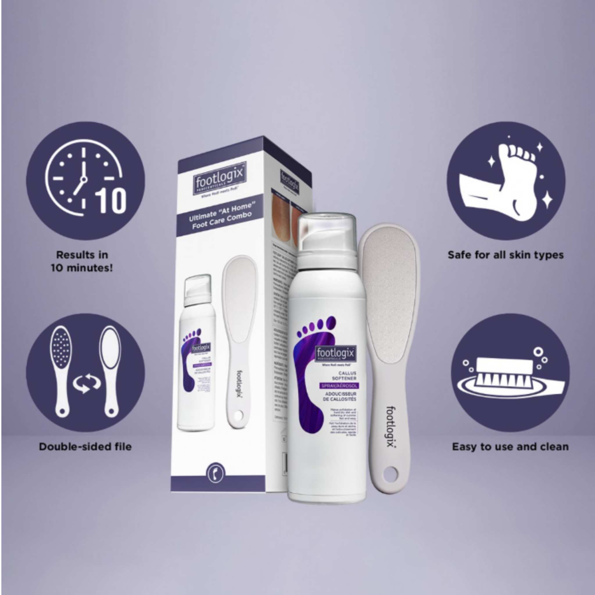 Footlogix® At Home Callus Softener 100ml + Retail File