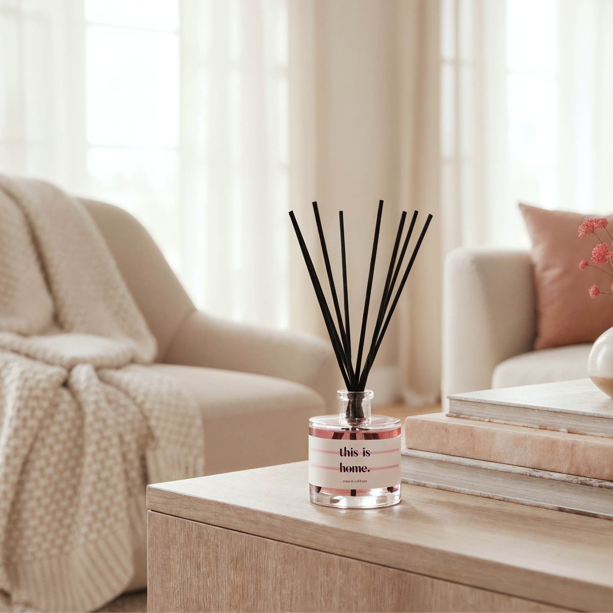 This is home -  Geurstokjes  (Roze)