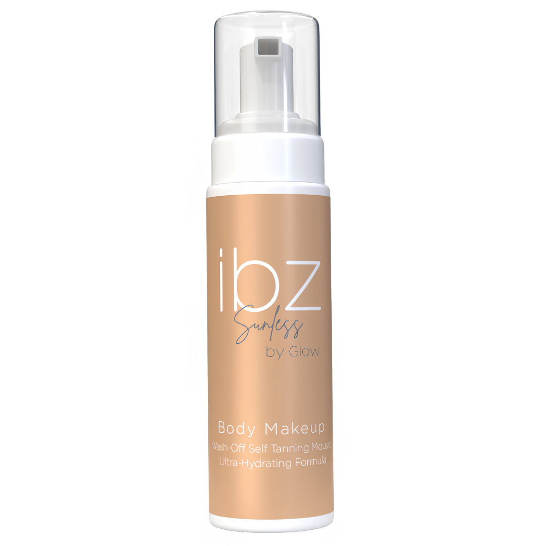 IBZ Sunless by Glow Body Makeup 200ml fles voor instant gebronsde glow zonder DHA