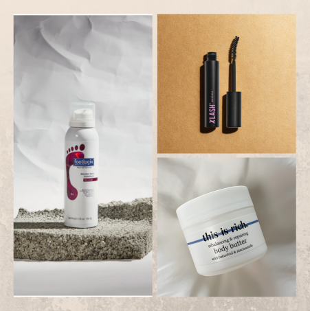 Beautyproducten van Blossom Beauty Atelier in een rustige flatlay
