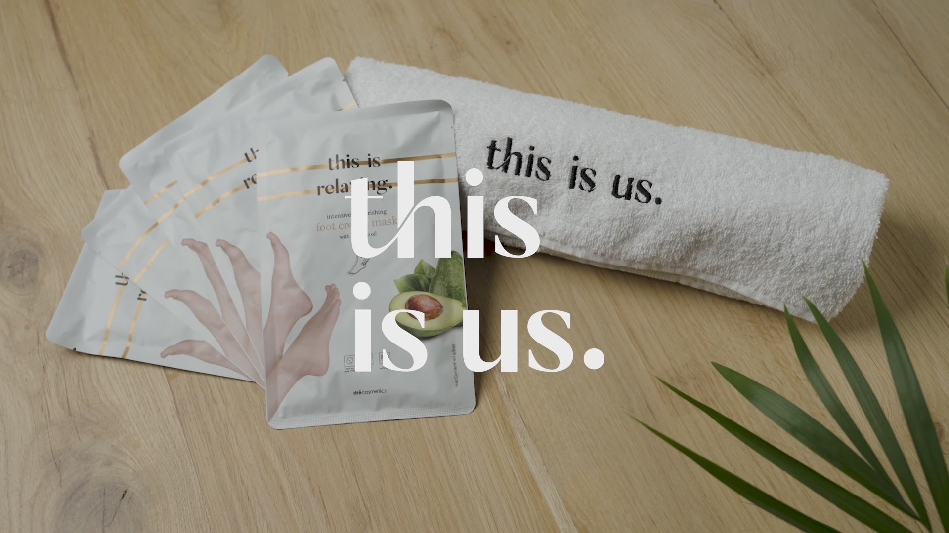 this is relaxing.' voetmasker (1 paar)